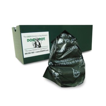 Green Aluminum Single Roll Bag Dispenser