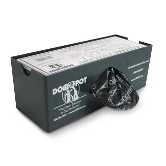 Green Polyethylene Single Roll Bag Dispenser