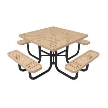 Honeycomb Steel Portable Frame Square Table