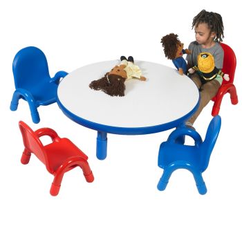 Angeles BaseLine Toddler 36" Diameter x 12" Round Table & Chair Set