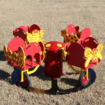 Carrington Carousel - Front - Red and Yellow