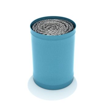 Electrogalvanized 3/16-inch Steel Swing Chain - Barrel of 500 Continuous Feet