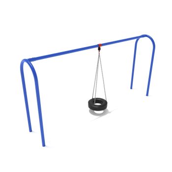 Elite Series 3.5 inch Arch Post Tire Swing 8 Foot - Pacific Blue