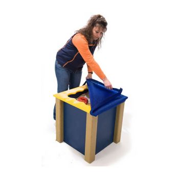 Scalloped Sandbox Cube Fabric Cover