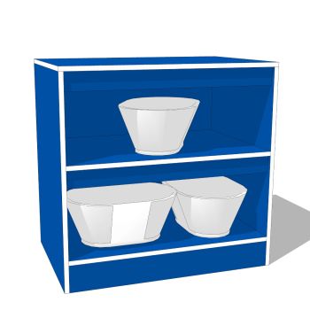 Shelf - Blue / White