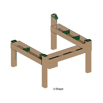 U-Shape Triple Water Trough