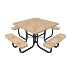 Honeycomb Steel Portable Frame Square Table