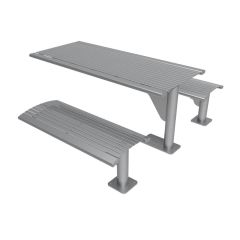 Arches Steel Slatted Cantilever Table