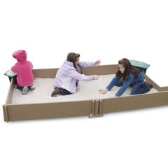 Tot Town Large Sandbox with Seats
