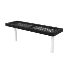 Regal Players Style Park Bench - 4 Feet -In-Ground Mount