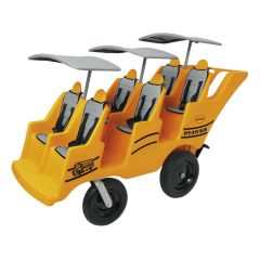 Angeles Bye-Bye Bus 6-Passenger Stroller with Canopy