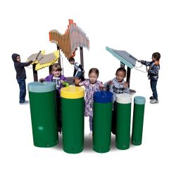 Deluxe Ensemble (includes Imbarimba, Swirl, Yantzee, and Drums) with kids