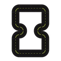 Formula 1 Trike Track Overhead Layout