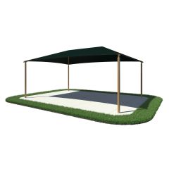 Rectangular Shade Shelter with 12 feet high Entrance Height