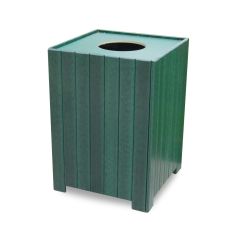 Square Standard-Duty Recycled Plastic Receptacle