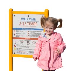 2-Sided Playground Rules Sign - Rules