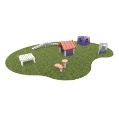 Puppy Paradise Recycled Plastic Dog Park Play Equipment