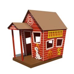 R-Town Fire House Front View