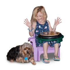 Child Playing the Drum