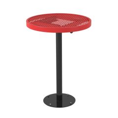 36-inch Round Bar Height Pedestal Cafe Table - Surface Mount