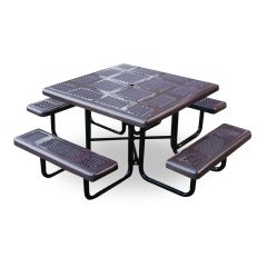 Perforated Square Portable Table-4 Seats