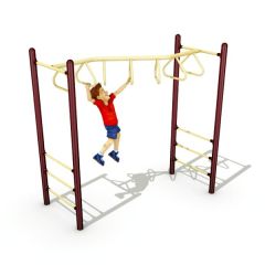 Freestanding Zig-Zag Tri-Rung