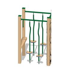 Recycled Wiggle Steppers Balance Structure 