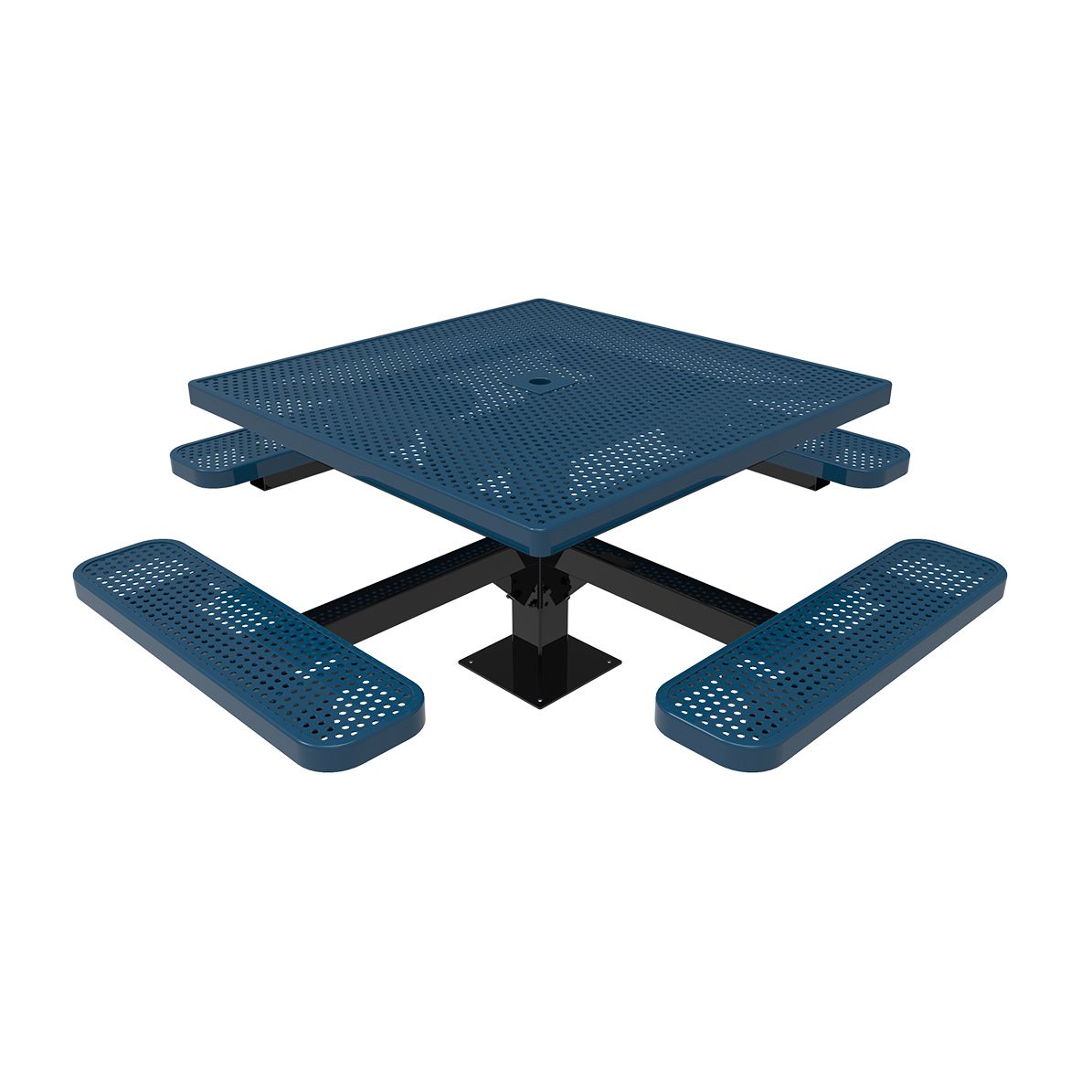 Honeycomb Steel Rooted Square Table - Surface Mount
