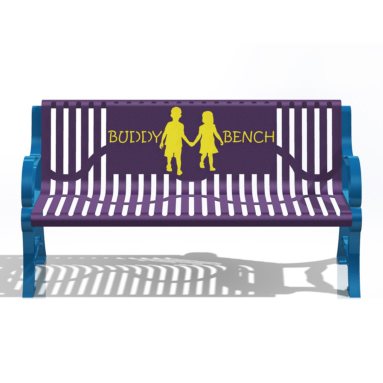 5 foot long Kind Kids Buddy Bench with Classic Style with Back