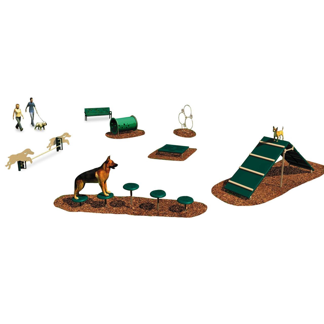 6-Piece Intermediate BarkPark Kit