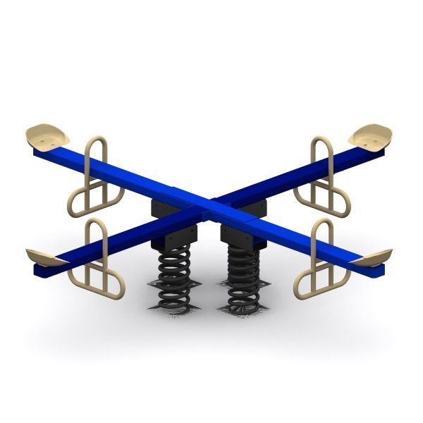 Blue Four Seat Teeter Totter SPR-00014-B
