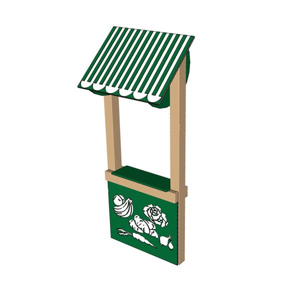 Decorated Fruit Stand Front