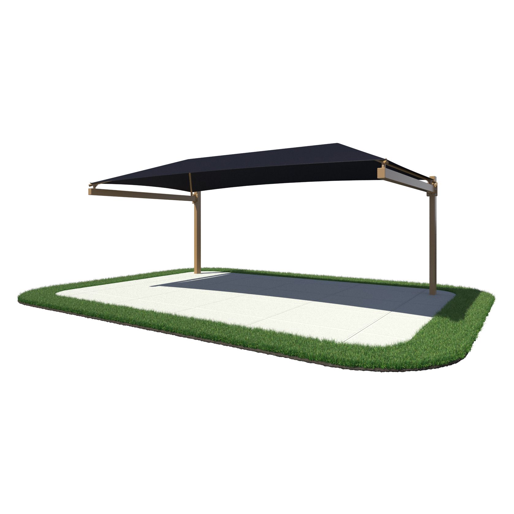 Hanging Cantilever Over an Entranceway