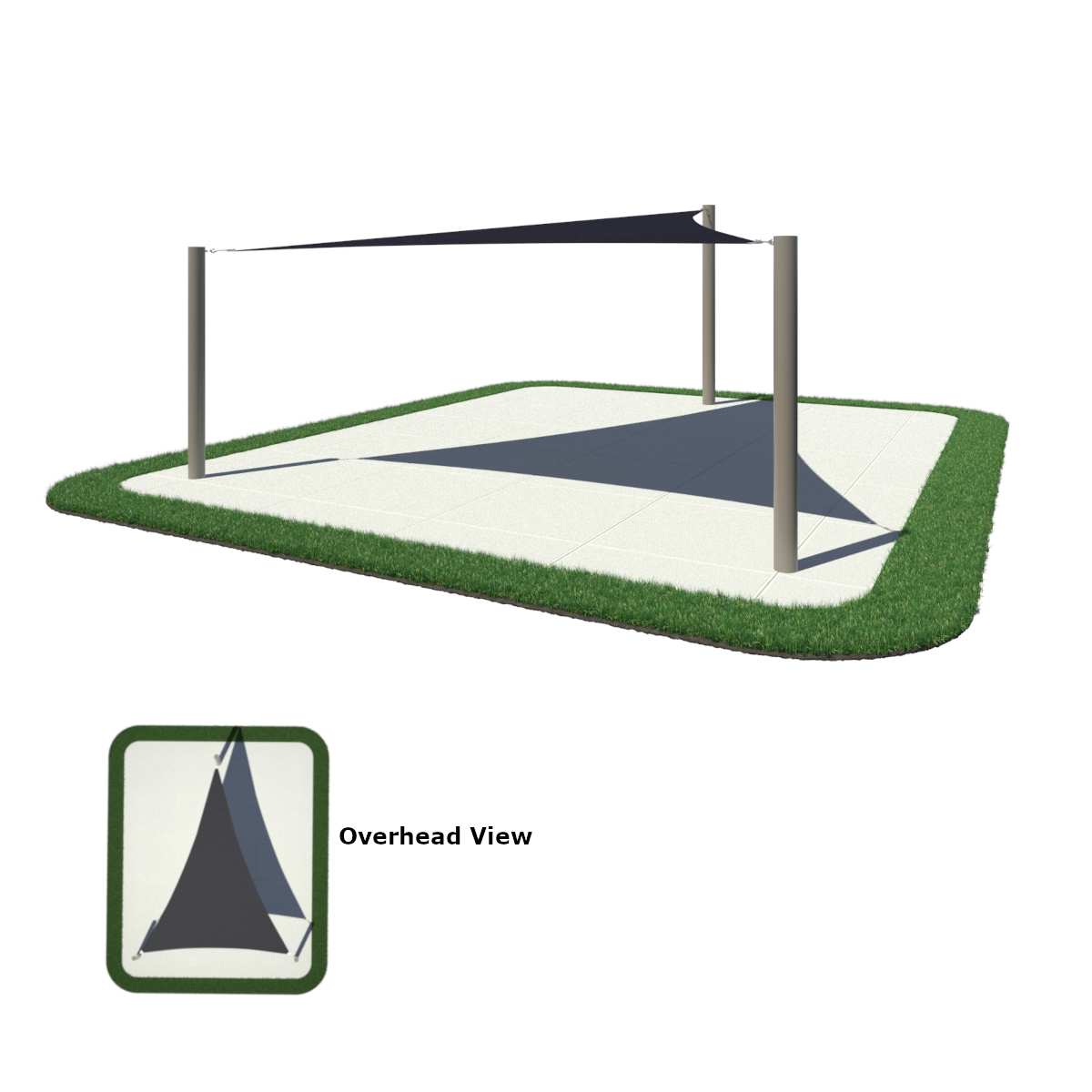 Isosceles Sail Shade 1