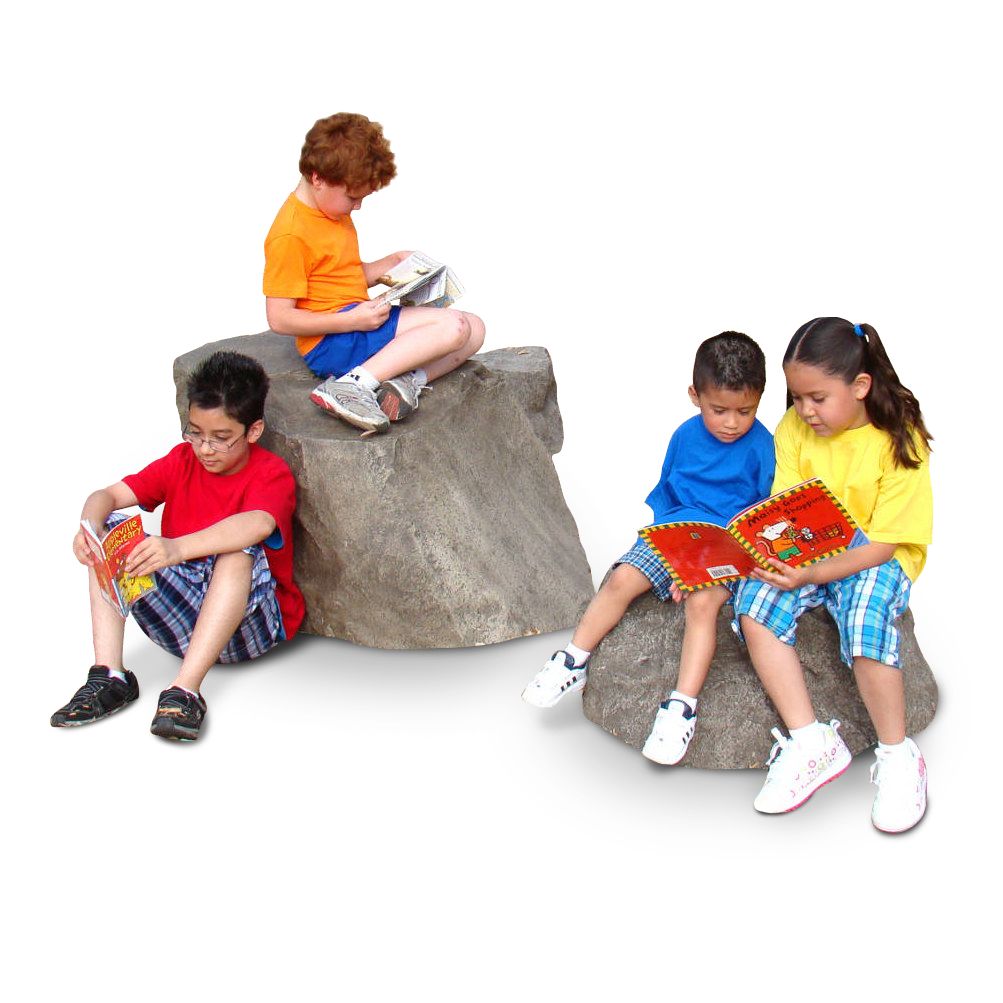 NatureROCKS School Age (5-12 years) Stepping Boulders (Set of 3 with 2 small, 1 large height)