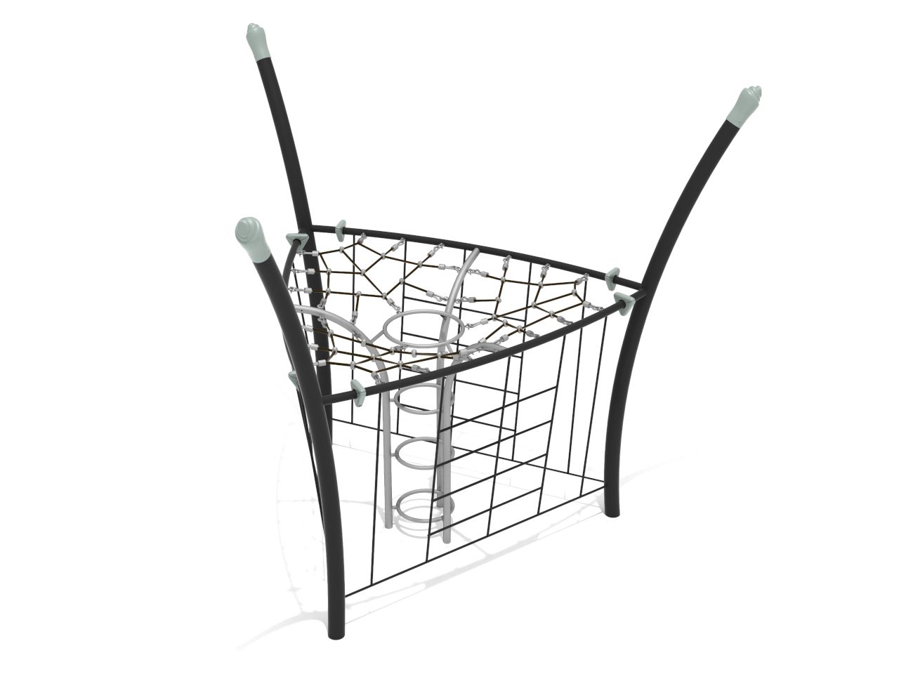 Freestanding Combination Manhole Rope Climber with Side Nets