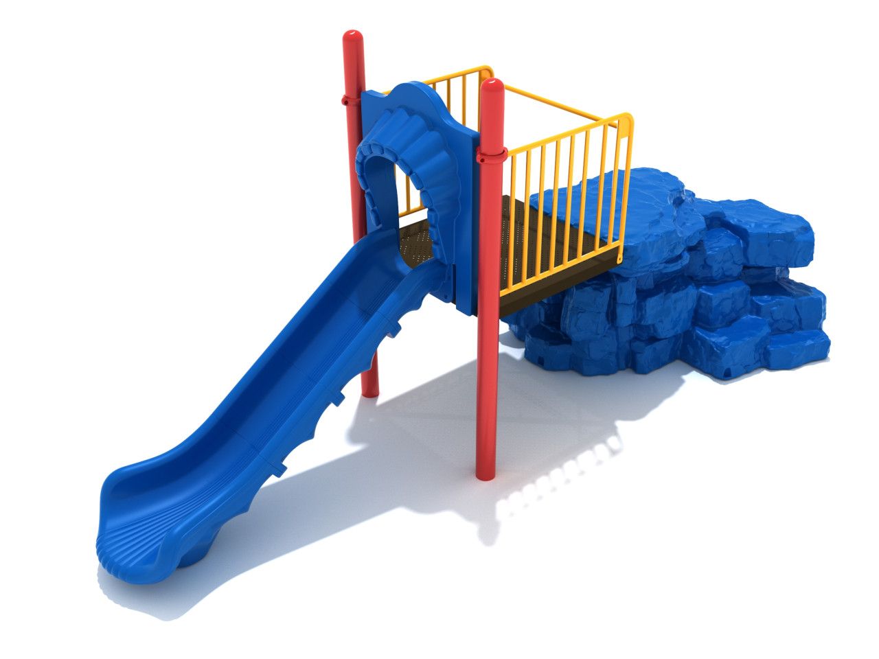 Independent Play Boulder Climber with Slide