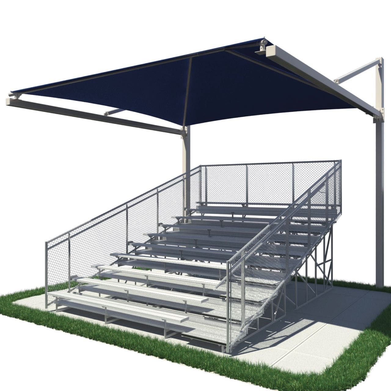 Suspended Cantilever Bleacher Shade