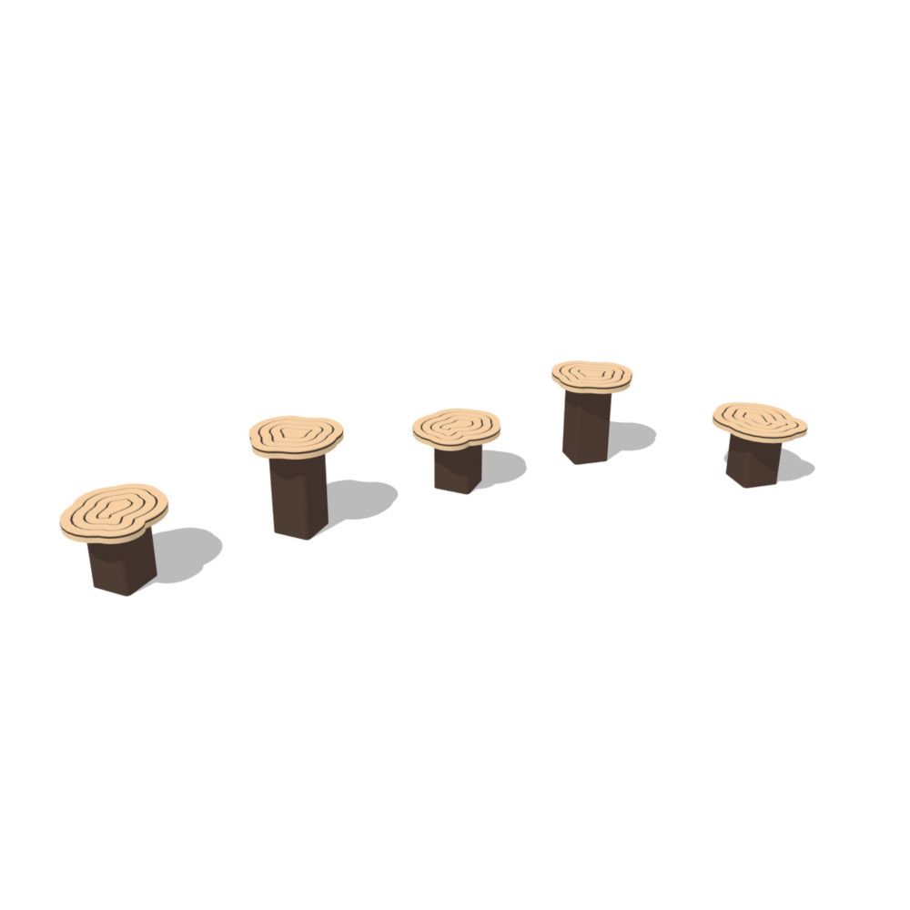 Stepping Stools - Log (Set of 5)