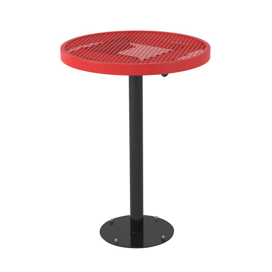 36-inch Round Bar Height Pedestal Cafe Table - Surface Mount
