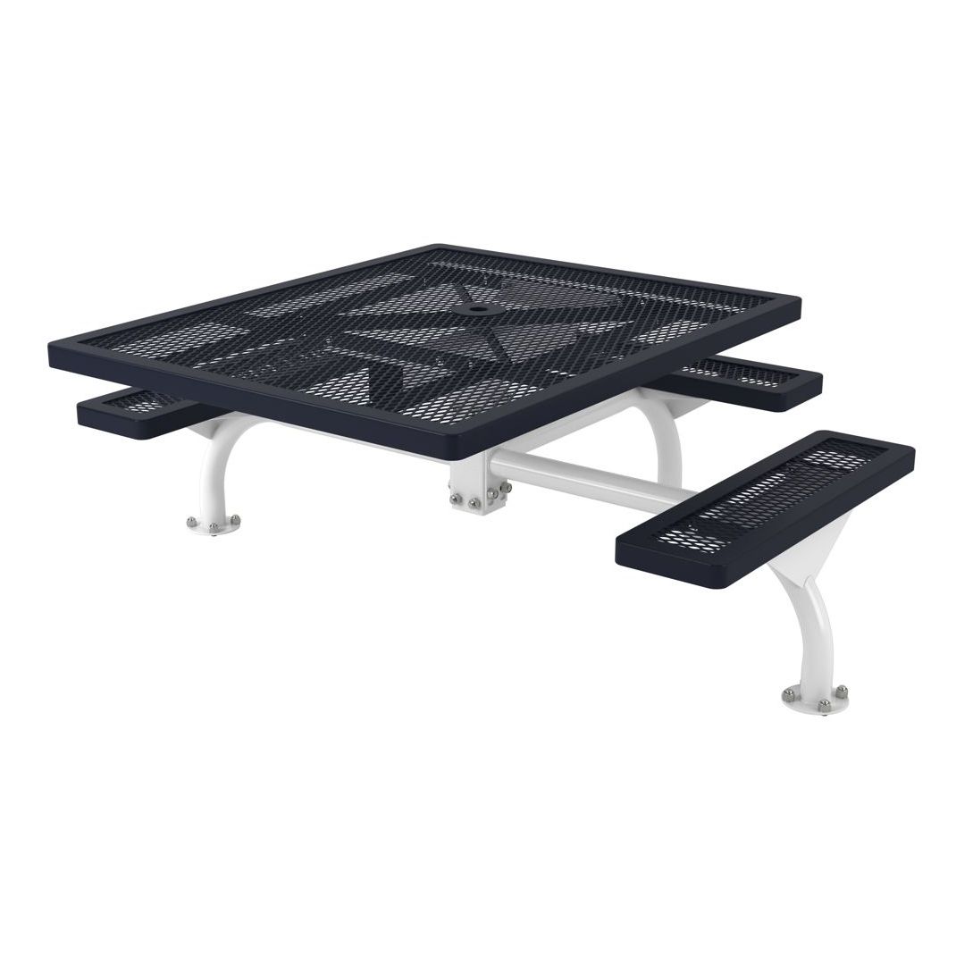 ADA Accessible Regal Square WEB Table - 3 Seat - Surface Mount
