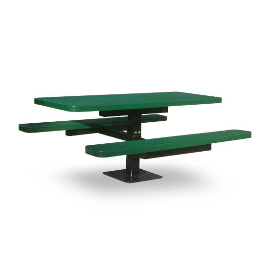 Expanded Metal Single Post Picnic Table