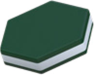 Panel Color - Green/White 